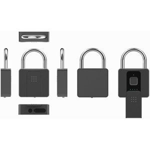 Smart Lock Outdoor Waterdichte Vingerafdruk Hangslot Binnenplaats Magazijn Grote Lock Intelligente Afstandsbediening Anti-Diefstal Smart Lock