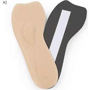 1 Paar Schoen Ondersteuning Paar Anti-Slip Hoge Zweet Absorptie 3/4 Massage Inlegzolen Kussen Inserts Voor Hoge hakken Sandalen