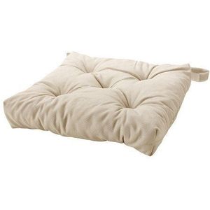 Stoel Kussen Malinda 40/35X38X7 Cm Kleur: Licht Beige