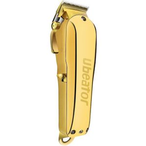 Ubeator Tondeuse Tondeuse 100-240V Cut Elektrische Rechargeablemetal Snijmachine Gold Metal Barbershop Cutter Cordless