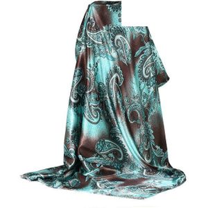 Gedrukt satijn meter retro bohemian stof kleding geschenkdoos decoratie jas voering stof sjaals sjaal diy doek