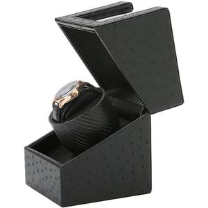 Turnfinger Mode Eenvoudige Houten Mute Automatische Roterende Horloge Box High-End Luxe Professionele Elegante