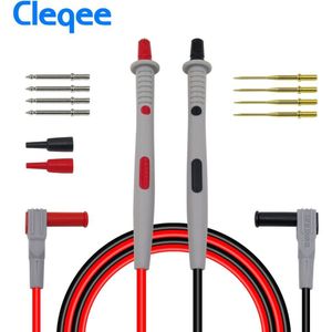 Cleqee Multimeter probes vervangbare naalden test leidt kits probes voor digitale multimeter voelsprieten voor multimeter draad tips