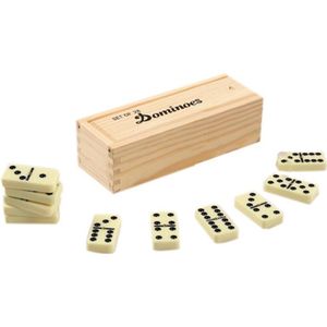 Houten Doos Domino Set Negen Domino Set Van 28 Domino Domino Game Domino Tafel Domino Trein Mexicaanse Trein Domino