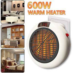 600W Mini Elektrische Kachel Warme Lucht Fan Draagbare Ruimte Warmer Fan Air Heater Radiator Warmer Machine Eu