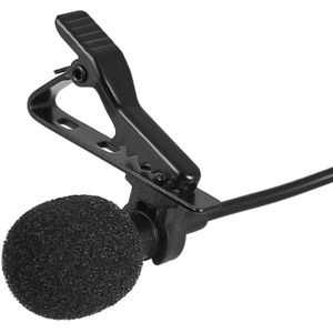 Mini Draagbare Microfoon Condensator Clip-On Revers Mic Wired Mikrofo