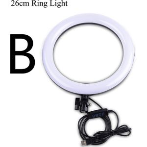 Selfie Video LED Ring Licht Draagbare Fotografie Dimbare Ring Lamp met Statief Telefoon Houder voor iPhone XS Max Galaxy S10 plus