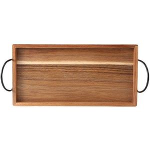 Mangan Acacia Houten Dienblad, Bord, Met Arm, Vierkante Thee Lade, Barbecue Taart, dessert Houten Lade