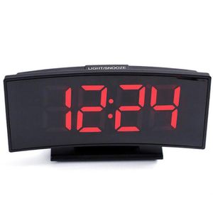 Groot Scherm Digitale Tafel Klok, Met Spiegel Elektronische Tijd Display, 12/24Hr, Temperatuur, Kalender, snooze, Voor Home Office