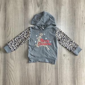 Girlymax Fall/Winter Vrolijk Kerstfeest Baby Meisjes Mama & Me Raglans Boutique Katoen Luipaard Top Kinderkleding Hoodie Herten