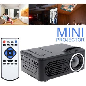 Mini Hd Draagbare Led Homehold Projector Ondersteuning 80 Inch Groot Scherm Projectie Met Afstandsbediening Voor Thuis