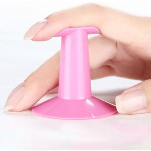 1Pc Professionele Manicure Kussen Finger Stand Rest Houders Nail Art Schilderen Hard Plastic Ondersteuning Tool Willekeurige Kleur