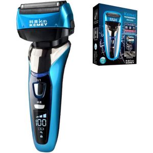 4 Blade Professionele Waterdichte Scheerapparaat Oplaadbare Elektrische Scheerapparaat Scheerapparaat Voor Mannen Baard Trimmer Scheren Machine Lcd Display