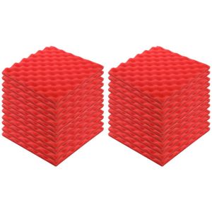 24 Pcs Opname Studio Geluiddicht Schuim 30*30 Cm Video Kamer Geluid Geluidsisolatie Spons Muur Deadening Voor Thuis theater Ktv