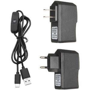 5V 3A 3000mA Voeding Adapter Usb Type-C Lader Kabel Voor Raspberry Pi 4 4B