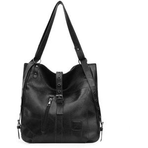 Mode Handtassen Casual Tote Vrouwelijke Vintage Schoudertas Pu Lederen Grote Capaciteit Tassen Voor Vrouwen Bolsas Crossbody Bag Pack