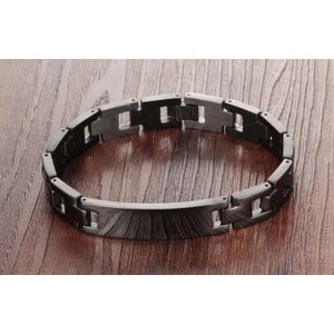 Roestvrij Staal Man Armband Klassieke Spaanse Bijbel Kruis Zwarte Mannen Link Chain Sieraden