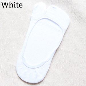 Zomer Gekamd Katoen Tabi Sokken Effen Kleur Comfortabel Ademend Twee Teen Sokken Vrouwen Antislip Onzichtbare Low Cut Boot sok