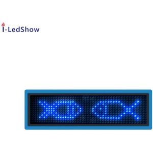 Usb Oplaadbare 12*48 Pixel Led Naam Tags Bluetooth App Controle Scrolling Bericht Led Naam Badge Display