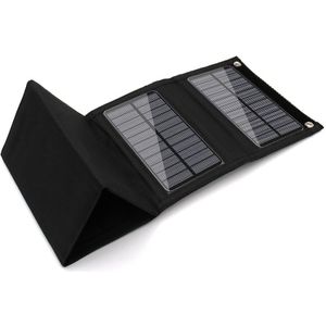 Draagbare 5V Zonnepaneel 12W 15W Monokristallijn Folding Opvouwbaar Waterdicht Charger Zon Power Bank Voor Telefoon Batterij usb-poort
