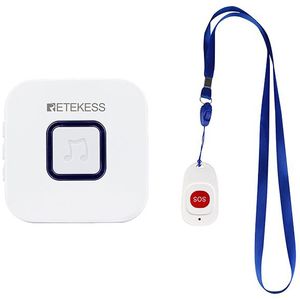 Retekess Verzorger Pager Draadloze Sos Belknop Nurse Call Alert Patiënt Helpen Systeem Voor Thuis Ouderen