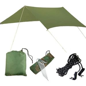 Hangmat Regen Vliegen Tent Tarp 10X10 Ft Grote Waterdichte Camping Tarp Onderdak Uv-bescherming Lichtgewicht Ripstop Nylon Picknick mat