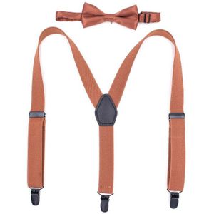 65cm Children&#39;s 3 Clip Y-Type Straps Braces Girls and Boys Suspender Bow Tie Suit Unisex Jockstrap Multicolor Mens Suspenders