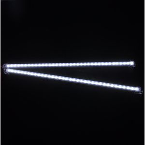 2Pcs 50Cm 5630 36LED Auto-interieur Strip Licht Bar Caravan Koud Wit Flexibele Auto Indoor Home Decoratie