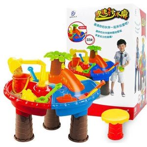 Plastic Zand Tafel Baby Zomer Speelgoed Interactieve Strand Water Spelen Speelgoed Zand Dune Tool voor Kids Kinderen Spelen met Detailhandel doos