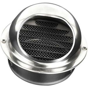 Rvs Ronde Stier Nosed Externe Extractor Muur Vent Outlet Plafond Air Vent Grille Ducting Cover Outlet Verwarming Coolin
