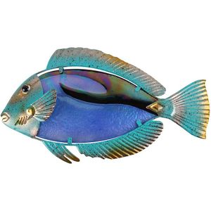 Prachtige Marine World Kleurrijke Vis Dier Metalen Art Woonkamer Keuken Decoratie Decoratie Kinderkamer Muursticker