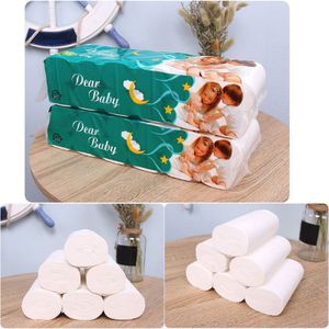12Rolls/Pack Multifold Toiletpapier Zachte Sterke Serie 4-Ply Roll Lakens Tissue Papier Huishouden Keuken gebruik