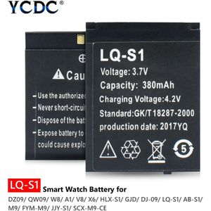 Li-Ion Polymeer Batterij Voor Slimme Horloge LQ-S1 AB-S1 M9 FYM-M9 JJY-S DZ09 QW09 W8 A1 V8 X6 HLX-S1 Gjd DJ-0913.7V