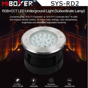 Miboxer SYS-RD2 9W Rgb + Cct Led Ondergrondse Licht IP68 Waterdichte Draadloze Afstandsbediening Ondergeschikte Lamp
