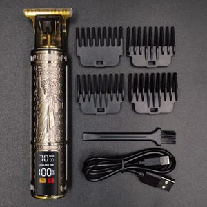 T9 Kapper Tondeuse Dicht Bij 0Mm Haar Snijmachine Scheren Lcd Display Trimmer Voor Mannen Elektrisch Scheerapparaat Baard trimmer Wmark
