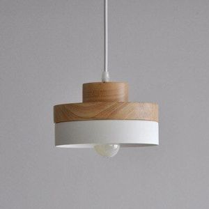 Moderne Indoor Houten Led Hanglamp Armatuur Armatuur Nordic Vierkante Slaapkamer Keuken Suspension Opknoping Lampen Woondecoratie