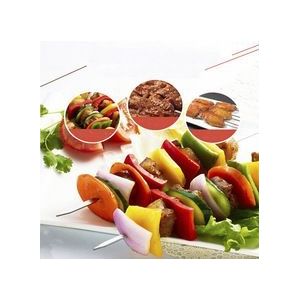 3 Stks/set Rvs Barbecue Stok Barbeque Spiesjes Kebab Sticks Barbecue Accessoires Bbq Gereedschap IC976349