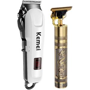 Kemei Tondeuse Voor Mannen Scheerapparaat Elektrische Tondeuse Mannen Haar Snijden Voor Mannen Professionele Clipper Vergeldende Scheerapparaat