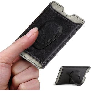 Mobiele Telefoon Terug Kaarten Houder Credit Id-kaart Pocket Sticker Magnetische Wallet Stand Phone Bag