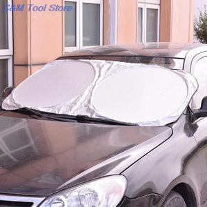 Uv Beschermen Auto Glasfolie Auto Visor Voorruit Voorruit Zon Blok Cover Vouwen Jumbo Voor Achter Autoruit Zon schaduw