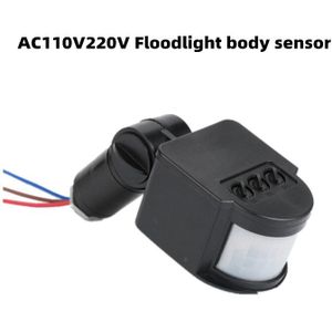 AC110V220V Menselijk Lichaam Sensor Schijnwerper Infrarood Sensor Schakelaar Flood Light Pir Sensor