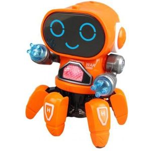 Intelligente Robots Voor Kids Dance Muziek Leuke 6-Claws Kleurrijke Led Licht Muziek Dansen Mini Elektrische Robot Kinderen Speelgoed