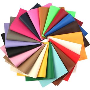 Plain Color Litchi Synthetisch Leer Stof Lakens Voor Maken Handgemaakte Oorbellen Haarelastiekjes, 21 stks/set, 1Yc6202