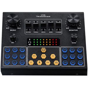 Live Geluidskaart V9 Stem Verandering Audio Mixer Adapter Card Met Verscheidenheid Van Speciale Effecten Meerdere Balans Aanpassingen