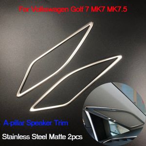 Auto-Styling Rvs Trim Bovenste Speaker Decoratie Frame Voor Volkswagen Golf 7 Mk 7 Accessoires
