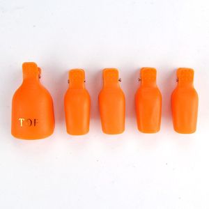 5Pcs Plastic Teen Losweken Cap Kleurrijke Plastic Clip Uv Gel Polish Remover Wrap Manicure Nail Art Tool Kit