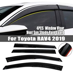 4 Stks/set Window Visor Vent Zonnescherm Rain Guard Deflectors Voor Toyota RAV4