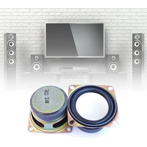 Full Range Stereo Speaker Mini Portable 3W 4ohm Loudspeaker Box Audio 2 INCH 52mm Rubber Side Horn for Woofer Diy Accessories