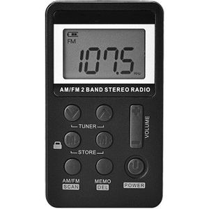 Persoonlijke Digitale Am Fm Radio, Am Fm Compacte Transistor Radio Ingebouwde Antenne Met Oortelefoon Voor Lopen Jogging