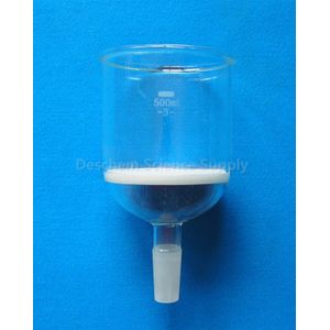 500 ml, 24/40, Glas Buchner Trechter, 3 # Grof Filter, Chemie Laboratorium Glaswerk